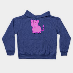 Cute Pink Piggy Kids Hoodie